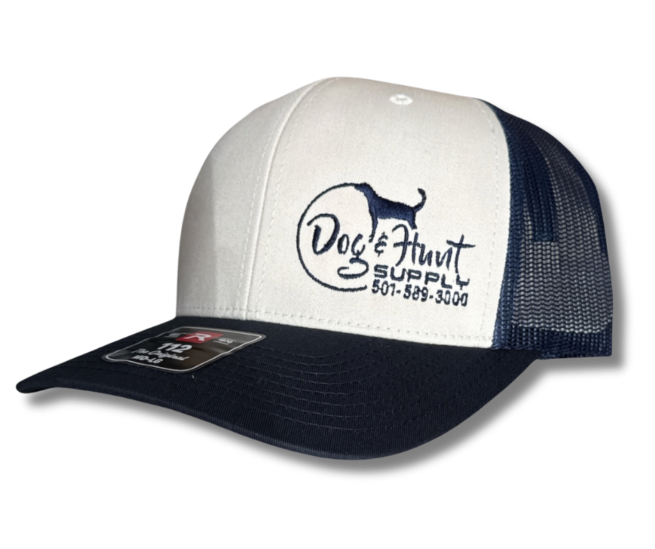 Dog and Hunt Cream w/ Navy Mesh & Bill Hat