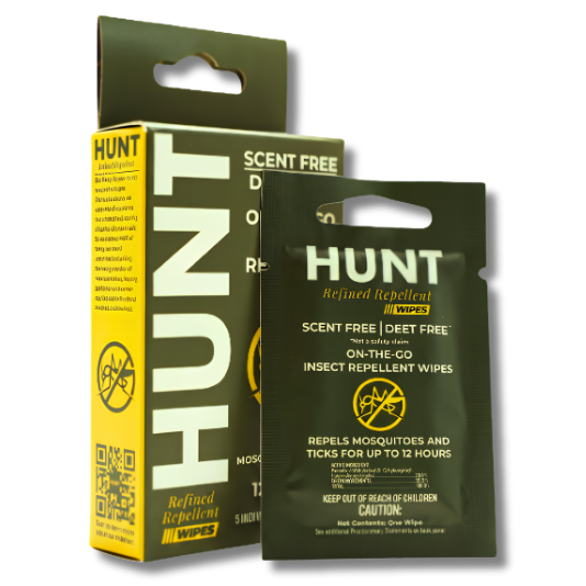 HUNT Refined Repellent Wipe - 5pk