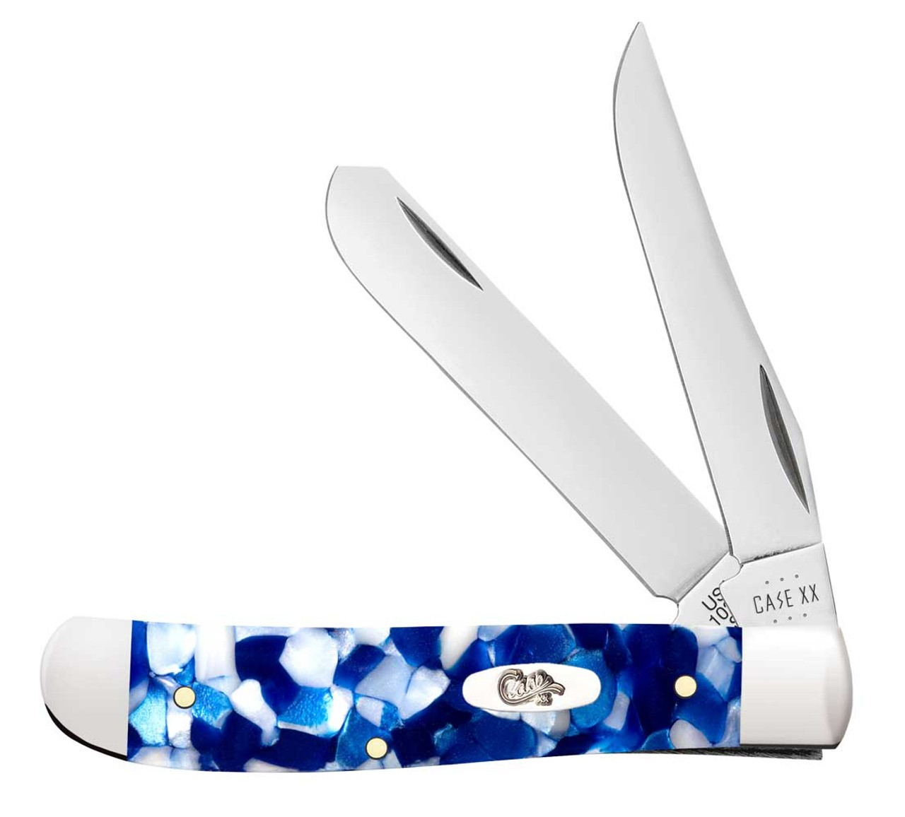 Case 50725 Blue Crackle Kirinite Smooth Mini Trapper