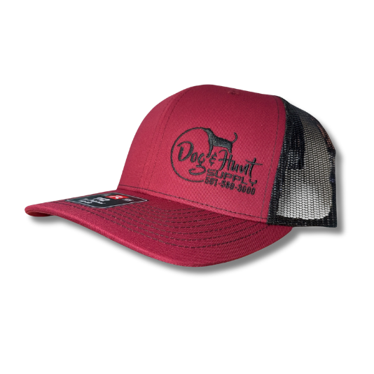 Dog and Hunt Maroon w/ Black Mesh Hat