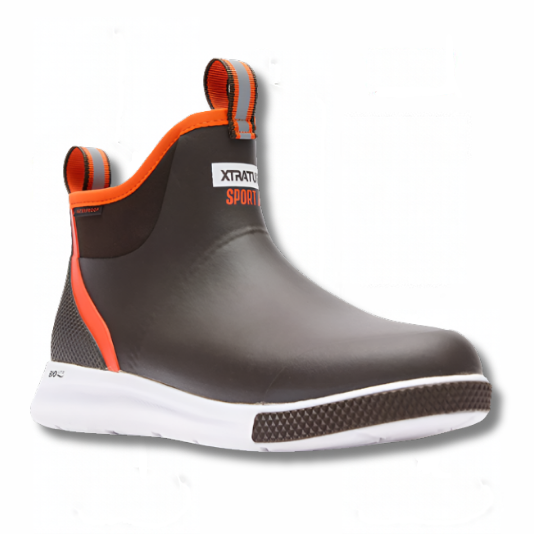 Xtratuf Men's Ankle Deck Boot Sport - Brown/Orange