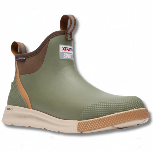 XtraTuf Men's 6in Ankle Deck Sport Boot - Green