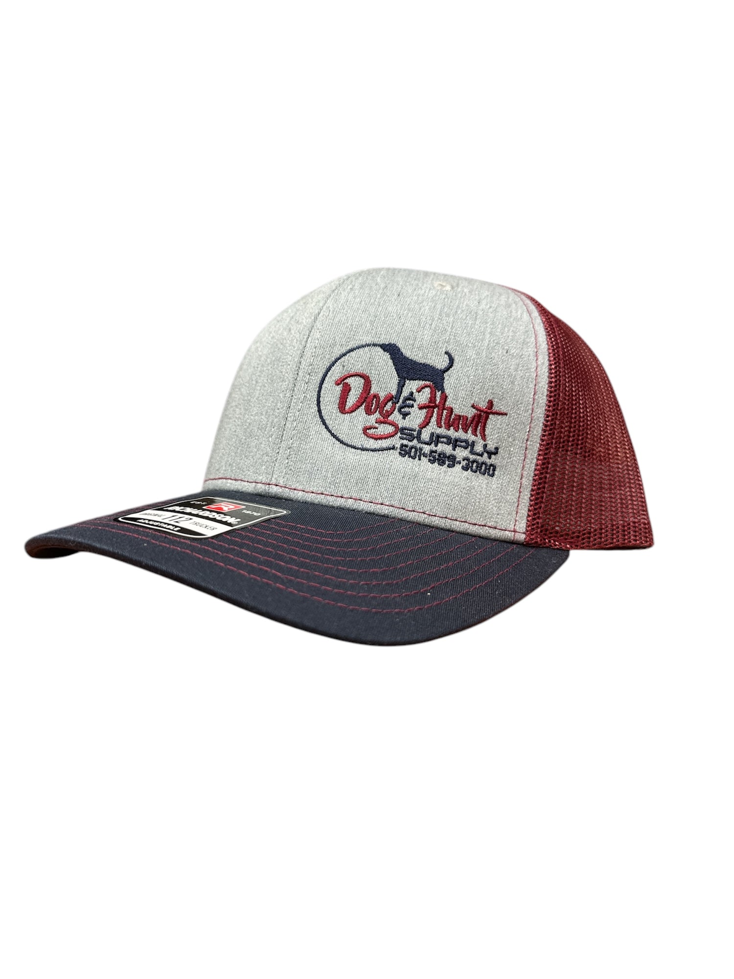 Dog and Hunt Navy/Gray w/ Maroon mesh
