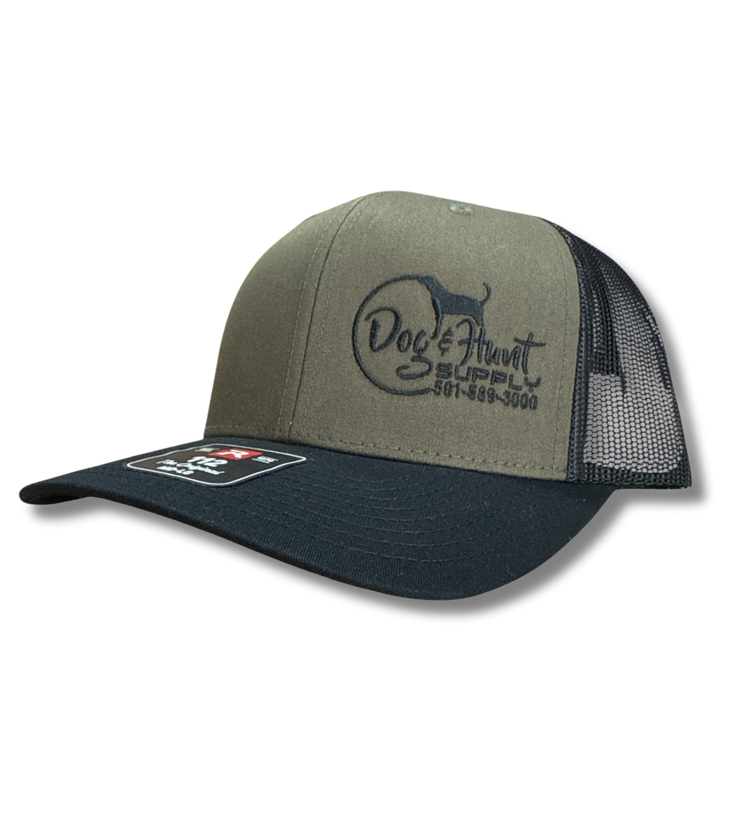 Dog and Hunt Olive w/ Black Mesh & Bill Hat