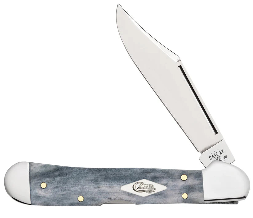 Case 34201 - Gray Bone Smooth Mini Copper Lock
