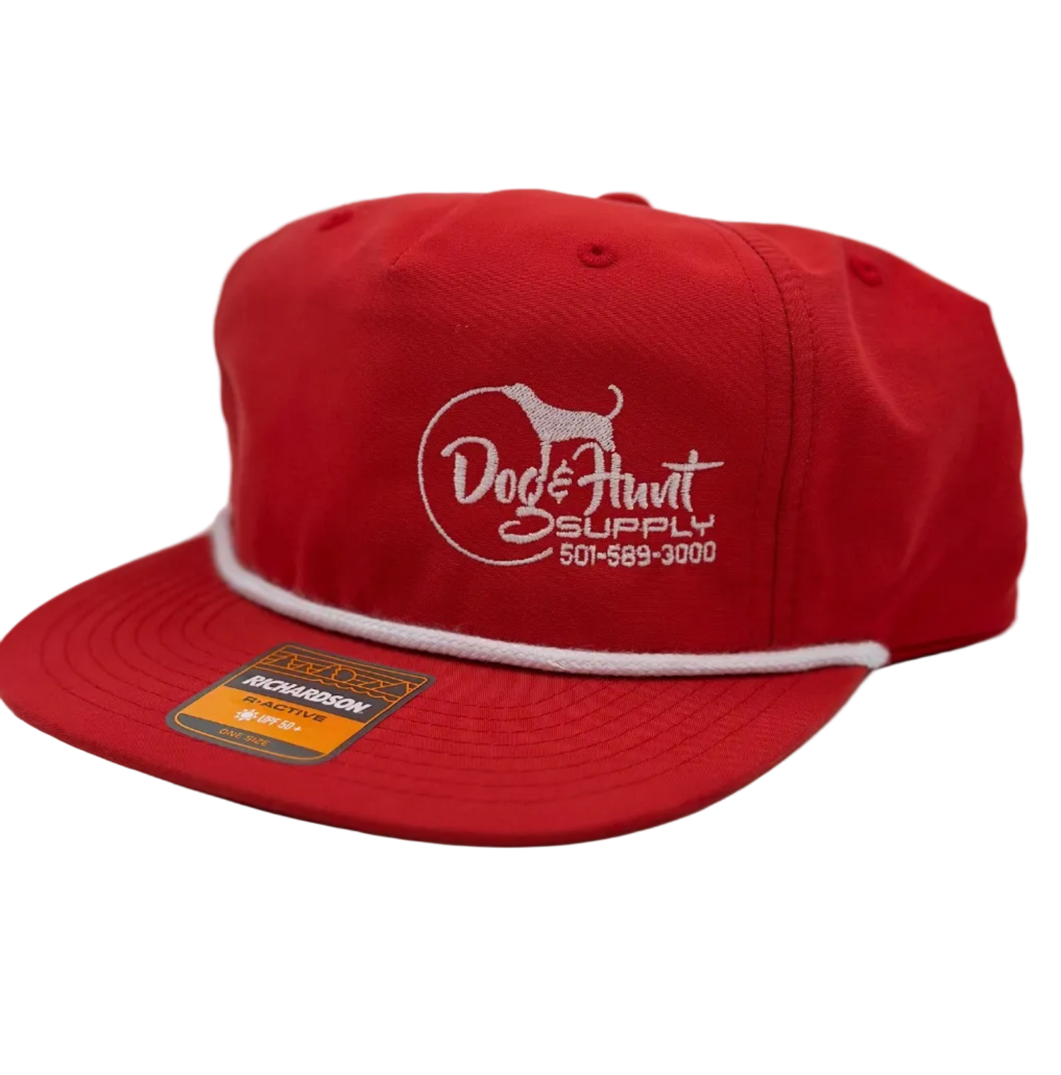 Dog and Hunt Red Flat Bill Rope Hat
