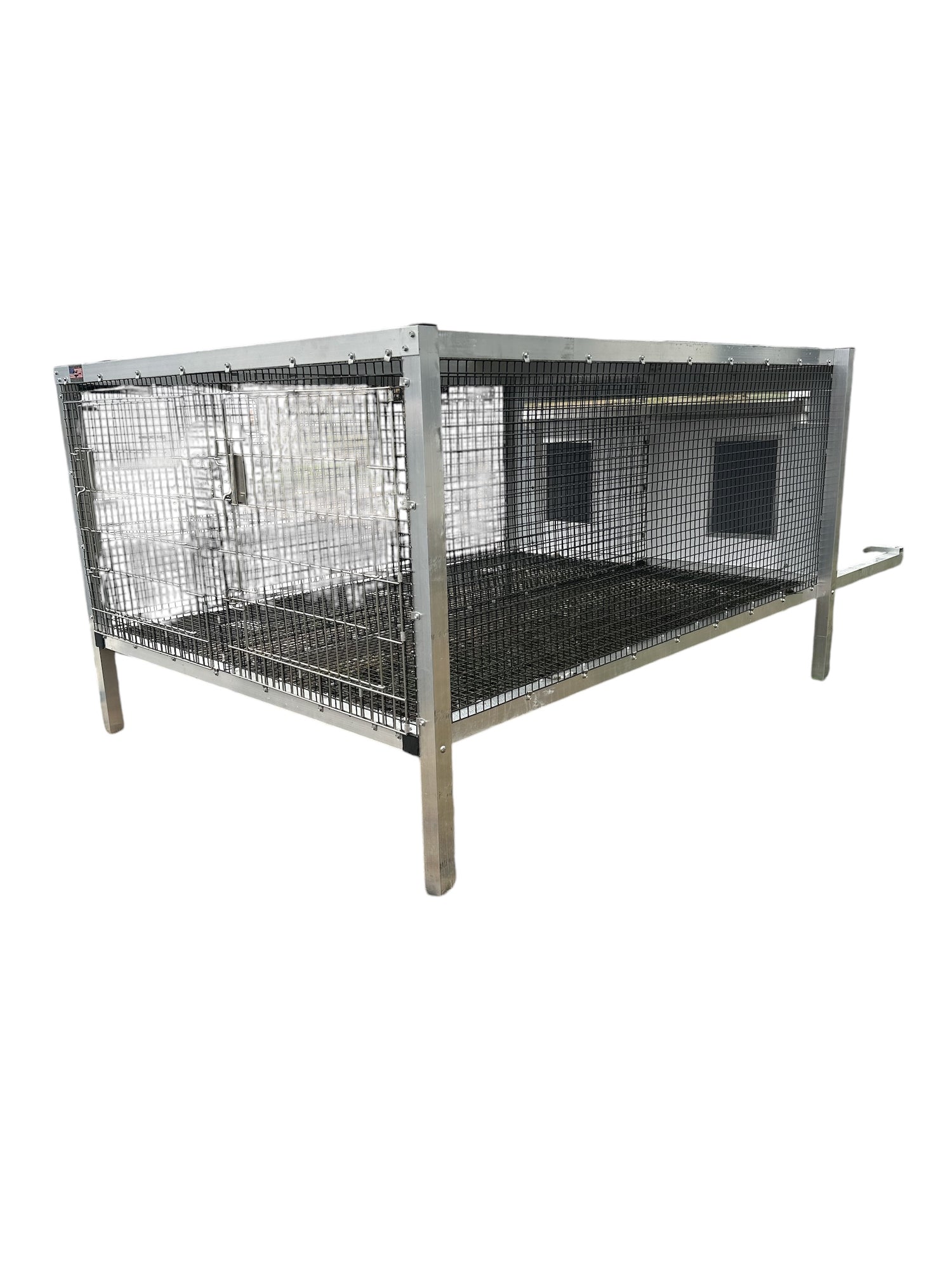 Double XL Kennel w/ Stainless Door Kennel