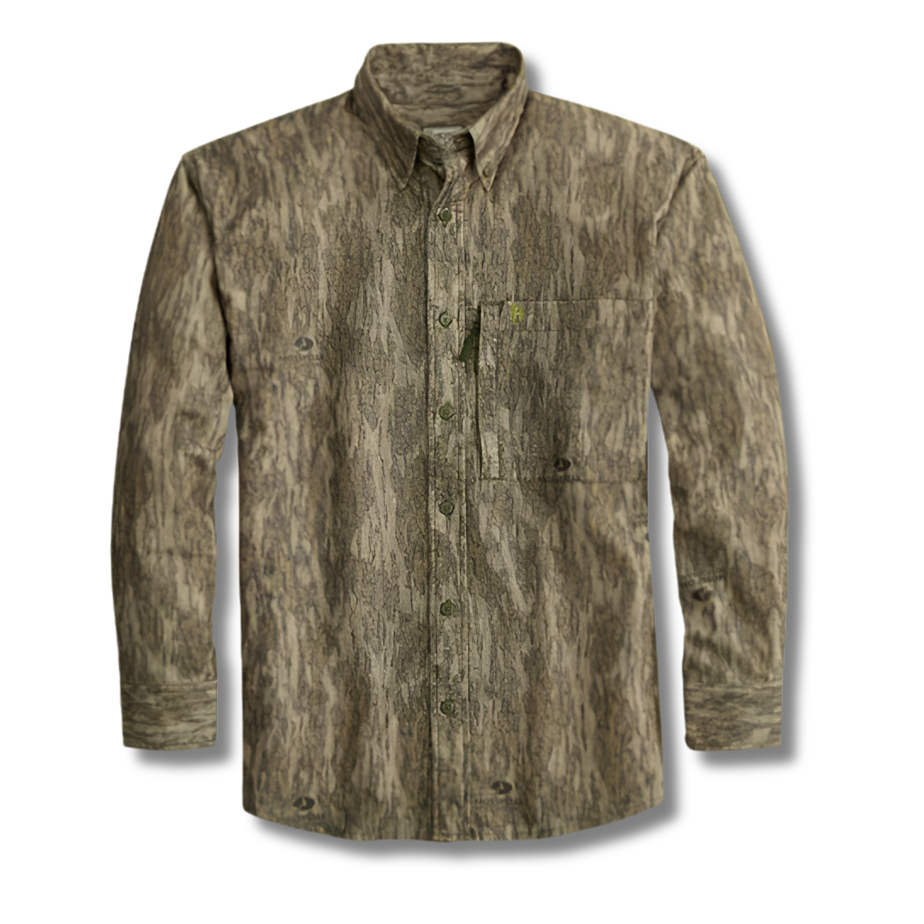 Heybo Stonecamp Camo Flannel: Bottomland