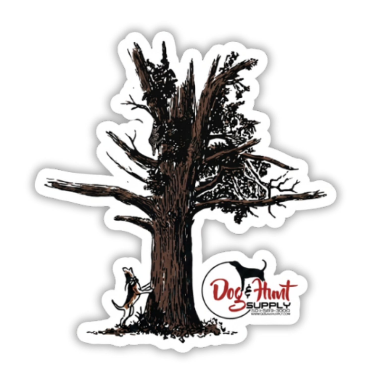 Treeing Hound Sticker