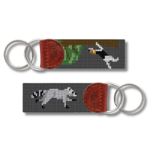 Dog and Hunt Raccoon Key Fob