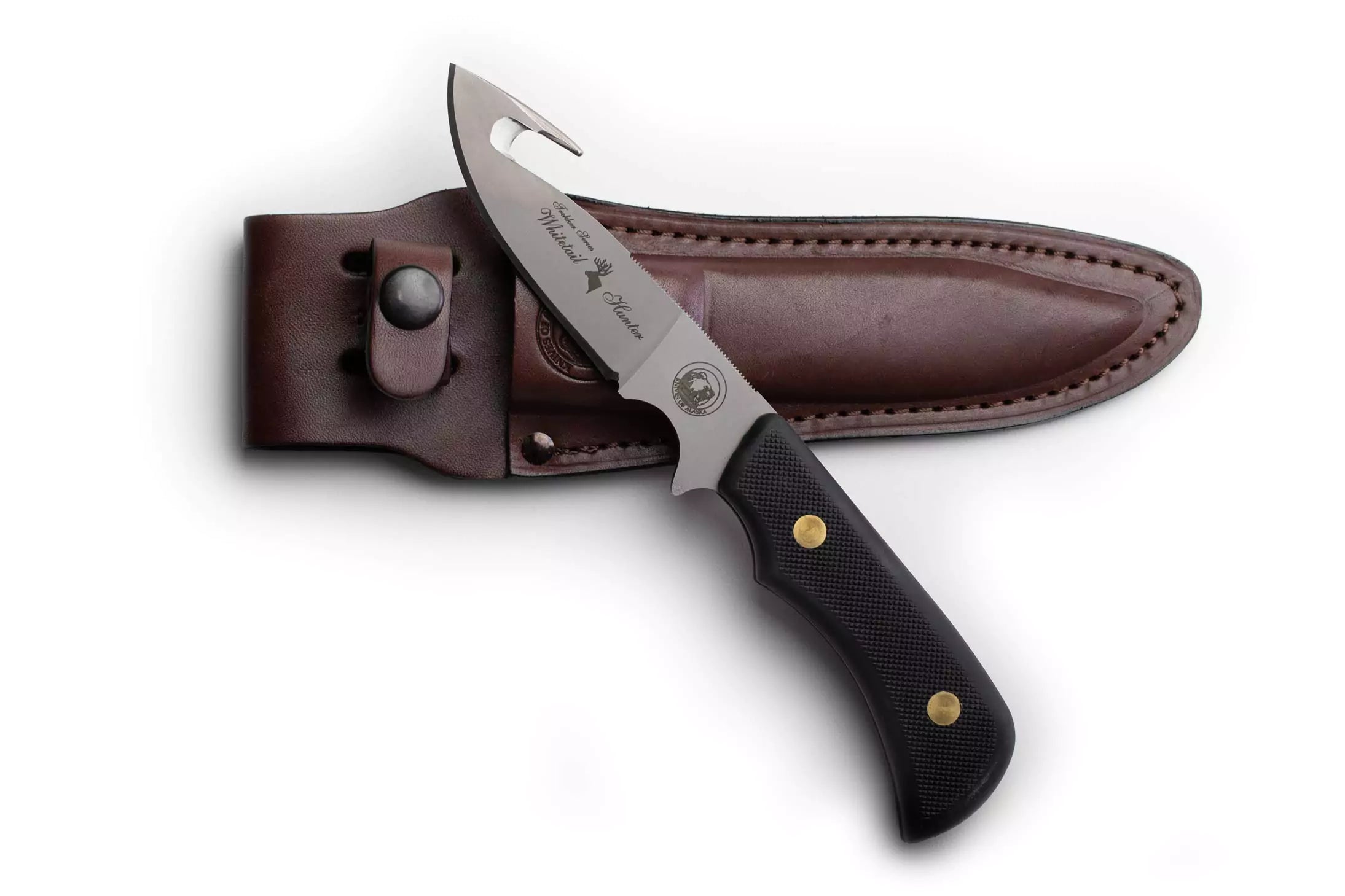 Knives of Alaska - Trekker Whitetail Suregrip Black