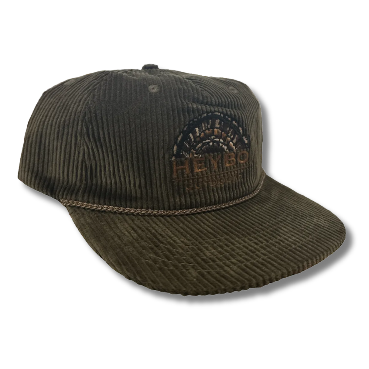 Heybo Corduroy Turkey Rope Hat - Olive