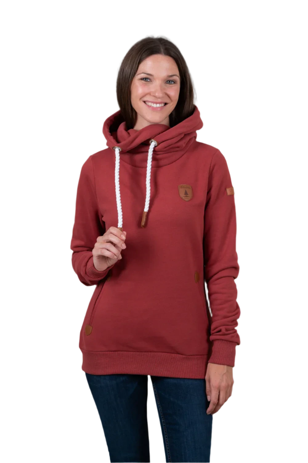 Wanakome Artemis Hoodie in Rustic Red