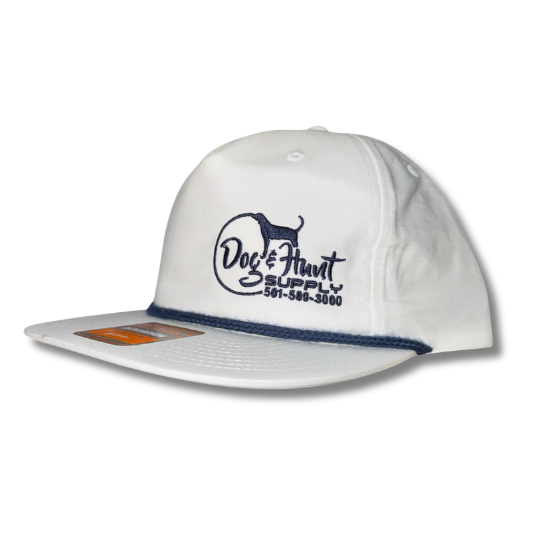 Dog and Hunt White Rope Hat - Navy Rope